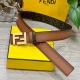 Special Fendi Fendi Counter Same Style Width 4.0Cm Double Ring Reversible Belt F
