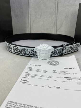 Width 4.0 Cm Versace This Palazzo Belt Is Crafted From Calf Leather And Features - Click Image to Close