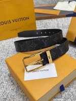 Louis Vuitton LV belt series, original hardware, exquisite hand-painted edges, s
