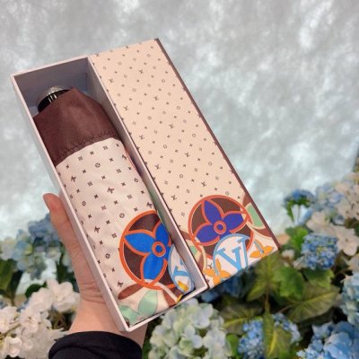 Louis Vuitton LV 50% OFF Hand-opened Umbrella New coating technology Dark umbrel