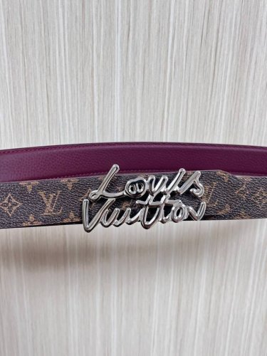 New for the season, this belt is crafted from luxurious calfskin and Monogram ca