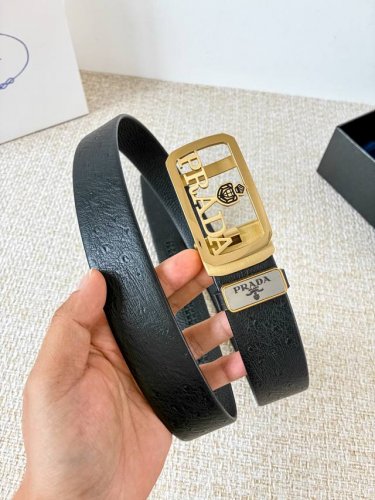 Product Name: Prada Automatic Belt Model: Automatic belt, classic pure steel au