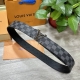 Picture packagingLv. Louis Vuitton width 40mm double-sided original calfskin wit
