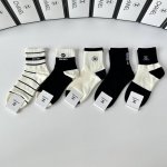 Special Packaging Chanel New Classic Mid-Length Slouch Socks! Five pairs per box