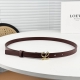 Loewe Wsss Autumn And Winter New Smooth Calfskin Belt With L Letter Combination