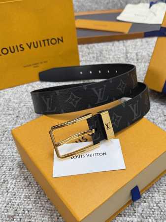 Louis Vuitton LV belt series, original hardware, exquisite hand-painted edges, s - Click Image to Close