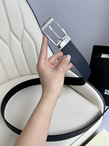 Special Montblanc Montblanc 3.5 Cm Wide, Made From Top-Grain Cowhide, Premium Ne