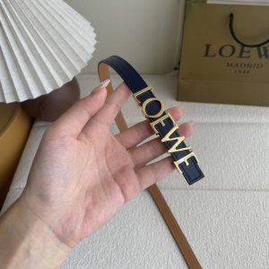 Special Loewe New Smooth Calf Leather Belt, Adorned With A Metal Loewe Logo, 1.5