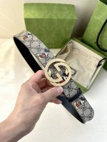 Width 4.0 Cm Gucci Mickey Mouse Cartoon Pattern Is One Of Gucci's Iconic Element