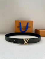 Special This 3.4-Inch-Wide Lv Heritage Double-Sided Belt Features Grain-Textured