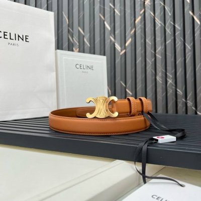 Celine SS20 New Arrival Triumph Logo Korean Style Fashion Belt, Unisex, 2.5cm Wi