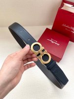 3.5Cm This Salvatore Terragamo belt is made from embossed cowhide leather and is