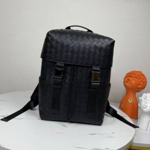 Bv's new woven flip-top backpack is a truly luxurious, minimalist black backpack