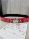 Width 4.0Cm Versace Palazzo belt is made of cowhide leather and decorated with L