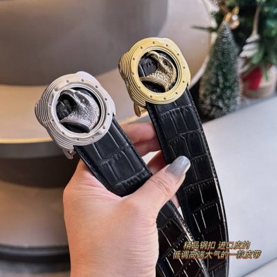 Stephen Stefan0 Ricci men's belt made of imported cowhide with embossed crocodil