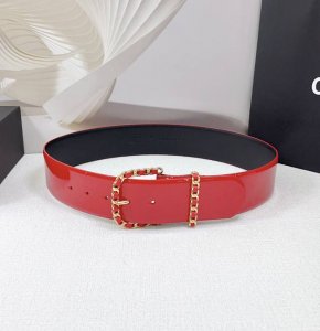 5.0Cm Chanel Belt, Double-Sided Top-Grain Leather, Length: .75.80.85.90.95.100 C
