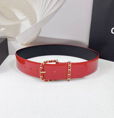 5.0Cm Chanel Belt, Double-Sided Top-Grain Leather, Length: .75.80.85.90.95.100 C