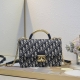 Large Dior Ange handbag in monogram, oversized cannage pattern Opening Dior's ne