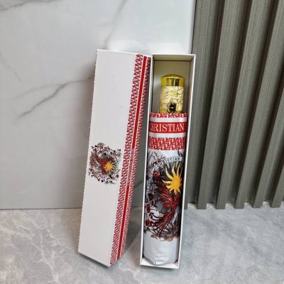 Dior Phoenix summer new fully automatic folding umbrella Black coating sunscreen