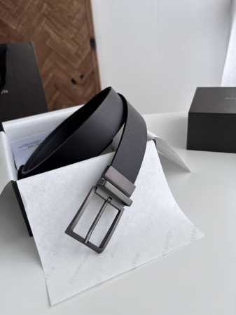 Special Bv Newest Men's Flat Belt Double-Sided Double-Sided Italian Calfskin Wit - Click Image to Close