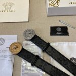 Brand: Versace Grade: Custom cowhide leather, newly created mold. 3.8cm width.