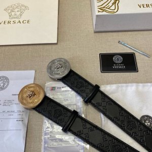 Brand: Versace Grade: Custom cowhide leather, newly created mold. 3.8cm width.