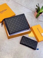 Clutch wallet color black flower size 27X21 Clutch 19X10 Wallet L home classic