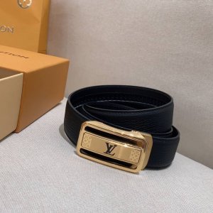 Louis Vuitton, Exclusive LV Belt Automatic Buckle Series, Steel Hardware, Exquis