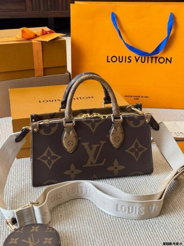 Replica cowhide and steel Lv new Onthego East West horizontal Onthego is absolut