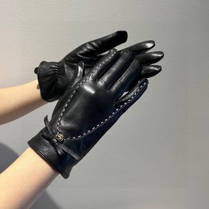 2025 New Exclusive First Release Embroidered Double C Touchscreen Gloves Chanel