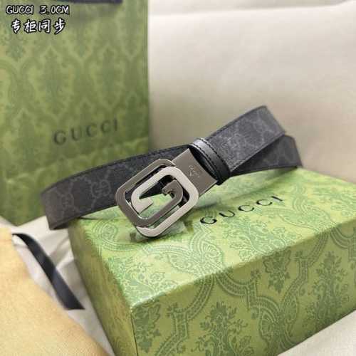 Gucci Width 3.0 Cm Simple And Generous Double-Sided Use Hardware Can Be Rotated