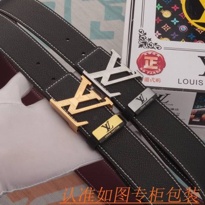 Men's Belt: Louis Vuitton Original Leather Belt Men's Leather Belt: 100% top-gr