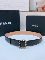 Chanel 24P Cc With Rhinestones. Chain Link Logo Buckle. Imported Calf Leather Be