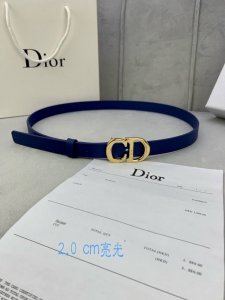 Width 2.0 Cm Dior Dior Best-Selling Flat Wireless Belt Body Saddle Imported Calf