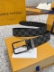 Louis Vuitton LV belt series, original hardware, exquisite hand-painted edges, s