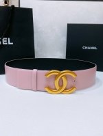 chanel Vintage Gold Buckle Calfskin Belt Simple Classic Soft Hand Feel 5.5Cm