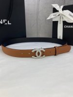 Width 3.0 Cm Chanel Lychee-Textured Calf Leather With Full, Tight, And Clear Gra
