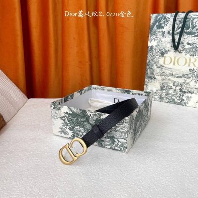 Dior This Saddle-Shaped Belt Is A Classic Accessory. Crafted From Grained Calf L