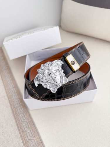Product Name: Versace Original Belt, Belt Model: Hanging Buckle, Classic Human H