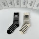 Special Packaging Celine New Classic Mid-Length Socks with Accessories! Two pair