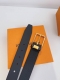 Lv Business casual men's boutique belt, versatile accessories, belt body width 3