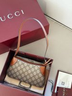 With boxSize: 22*12Cm New Gg underarm bag mahjong bagClassic replica upgrade! Ex