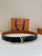 3.4 Wide Lv Shield double-sided belt is inspired by the letters and Monogram flo