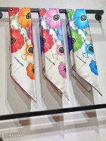 Sfg2403 Original Salvatore Ferragamo Anemone printed 90cm square scarf, now avai
