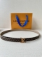 This 2.0 wide Lv Iconic double-sided belt shows the brand style with the dazzli