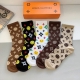 Box of 5 pairs (with packaging) - Louis Vuitton classic logo knee-high socks, p