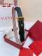 New Women's Belt From Valentino Garavani Vlogo Ribbon Colorful Belt Pin Buckle D