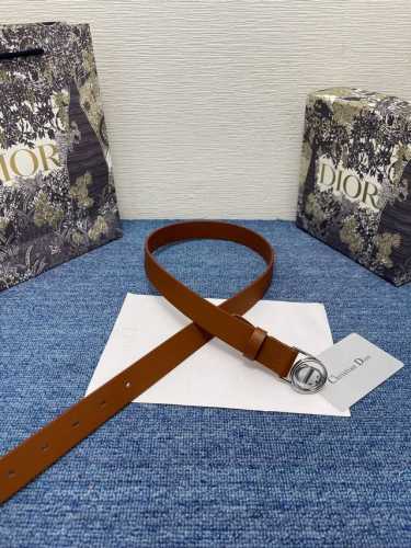 -30 Montaigne Circled Belt 550 25mm Brown Smooth Calfskin Ref. B0314Uvwv_M900. N