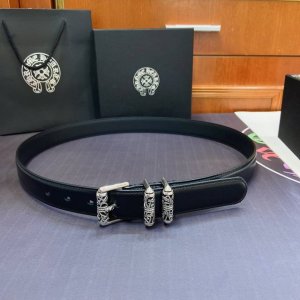 Chrome Hearts Rotating Roller Celtic Dragon Pin Buckle Belt [Fixed Style], Brass
