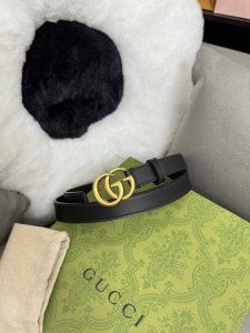 Original Fine Grain Calfskin Lining Imported Special Bottom Width 2.0Cm Retro Gg